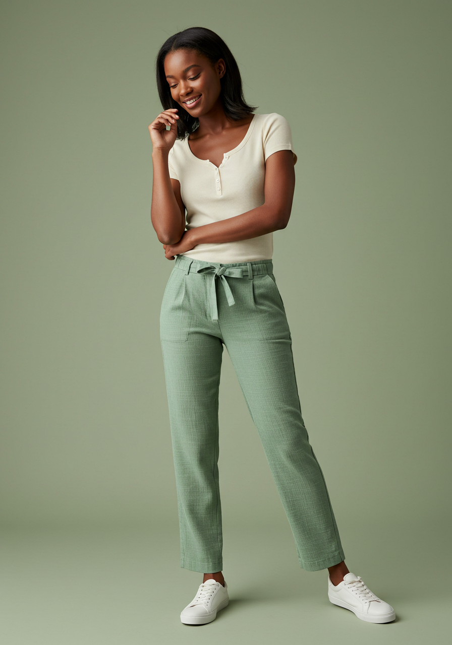 Women's Casual Brown Pants Setty