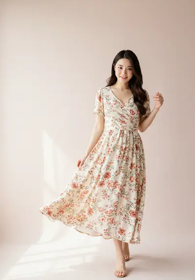 Women's Paisley Print Sundress thumbnail 3